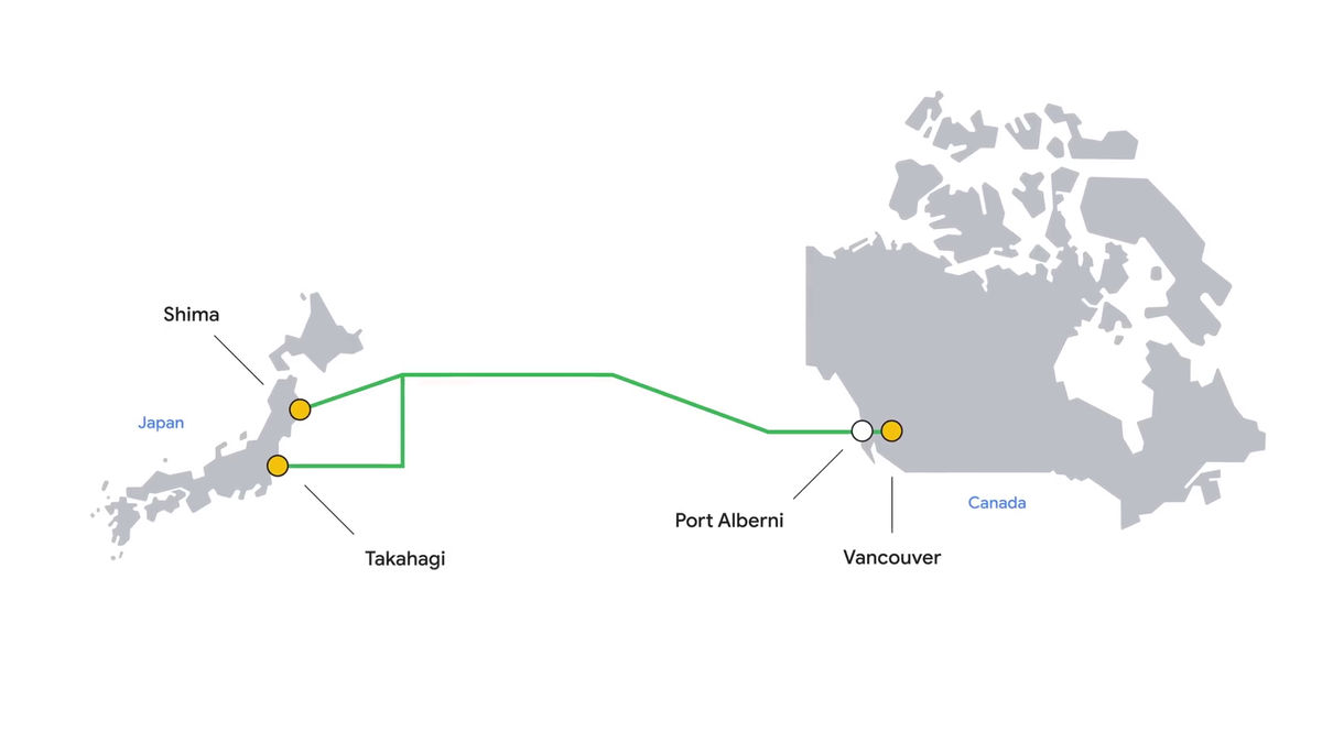 How important is the Google Topaz Submarine Cable to Vancouver?